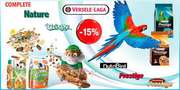 Скидка на корм для птиц и грызунов Versele-Laga (Верселе-Лага)